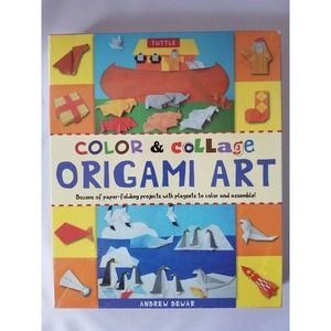 Color Collage Origami Art Kit Andrew Dewar Kids Craft Fun Tuttle NEW Papercraft